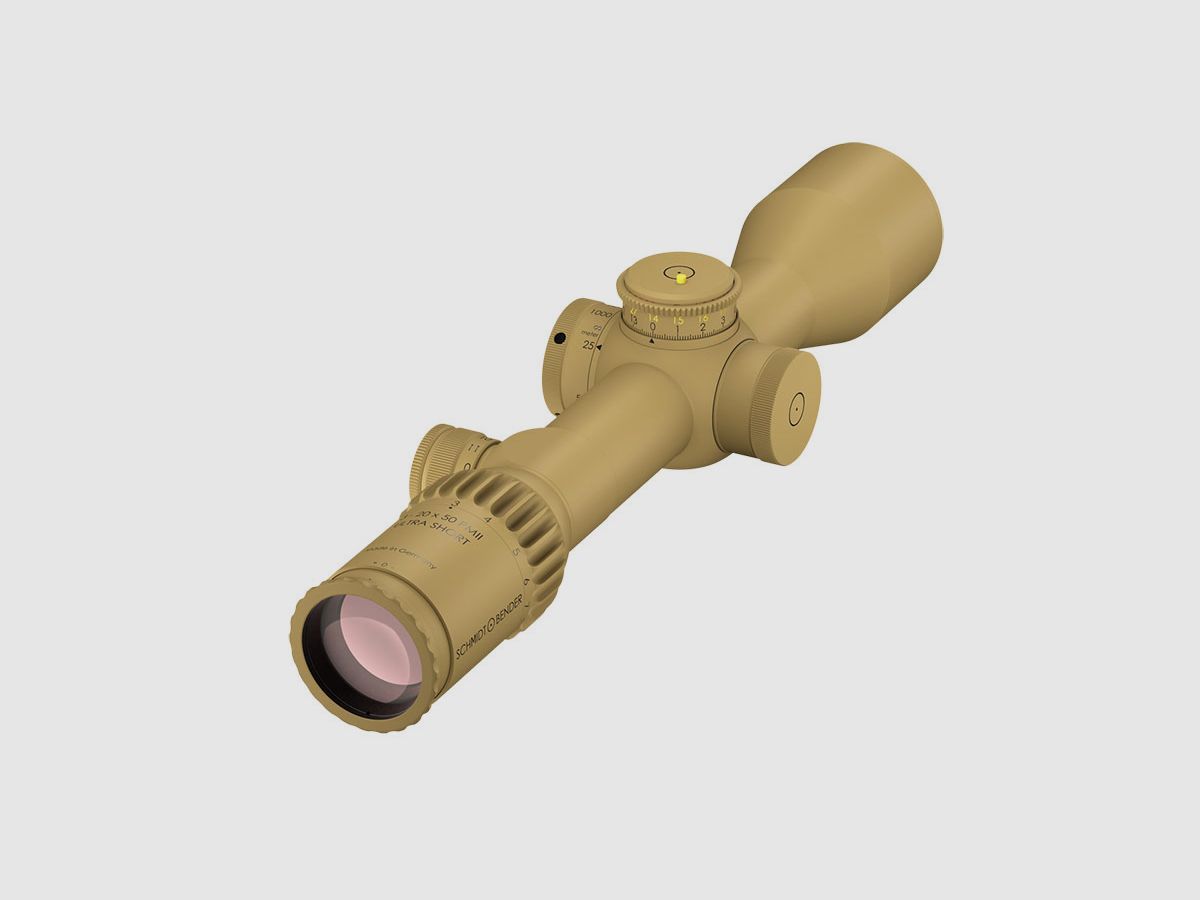 SCHMIDT U. BENDER 3-20×50 PM II Ultra Short LP MSR2 1cm cw DT27 MTC LT / ST ZC CT RAL 8000, imagen 2 de 5