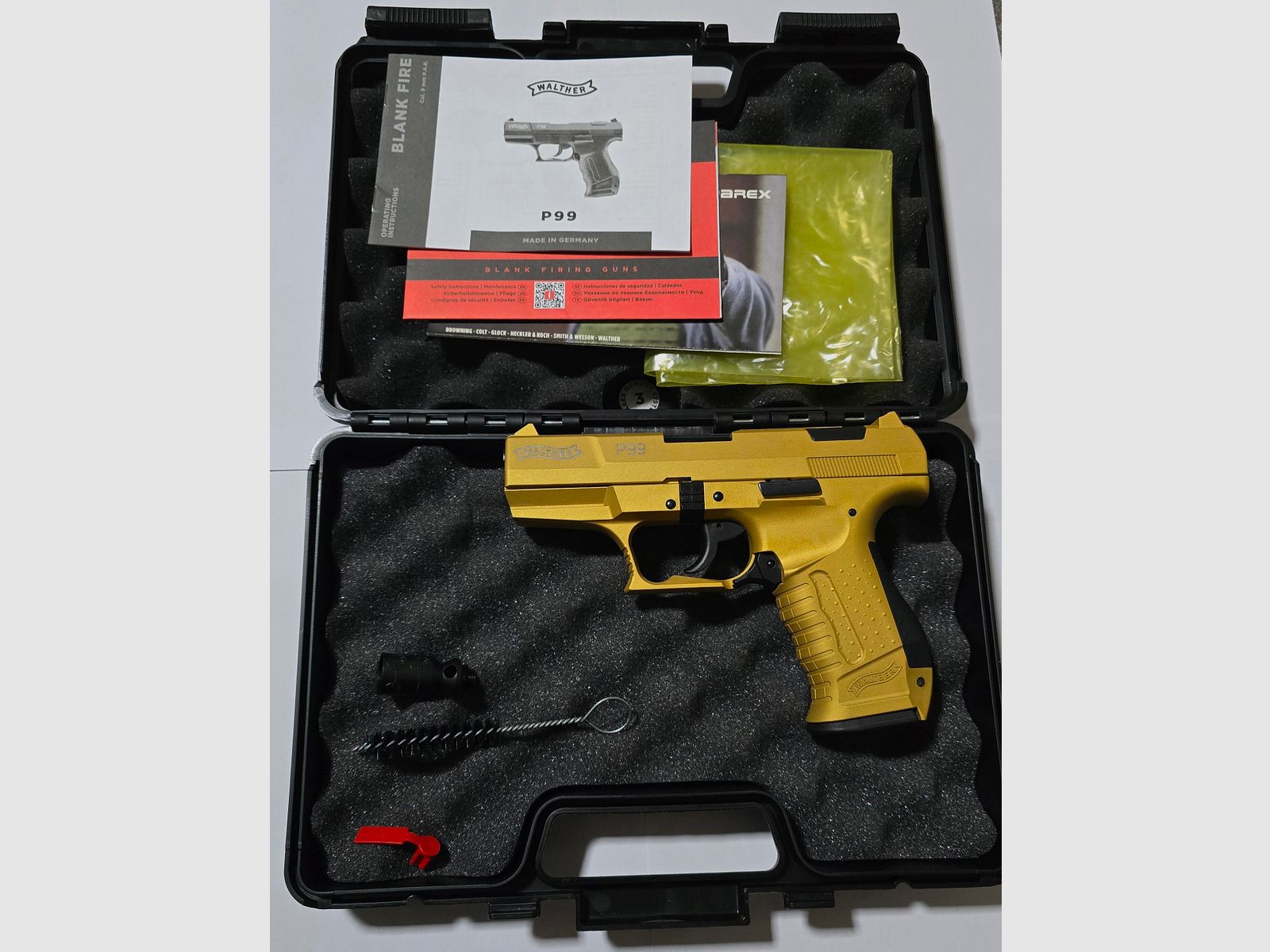 Walther P99 Gold Cerakote 9mm PAK Schreckschuss, Bild 1 von 3