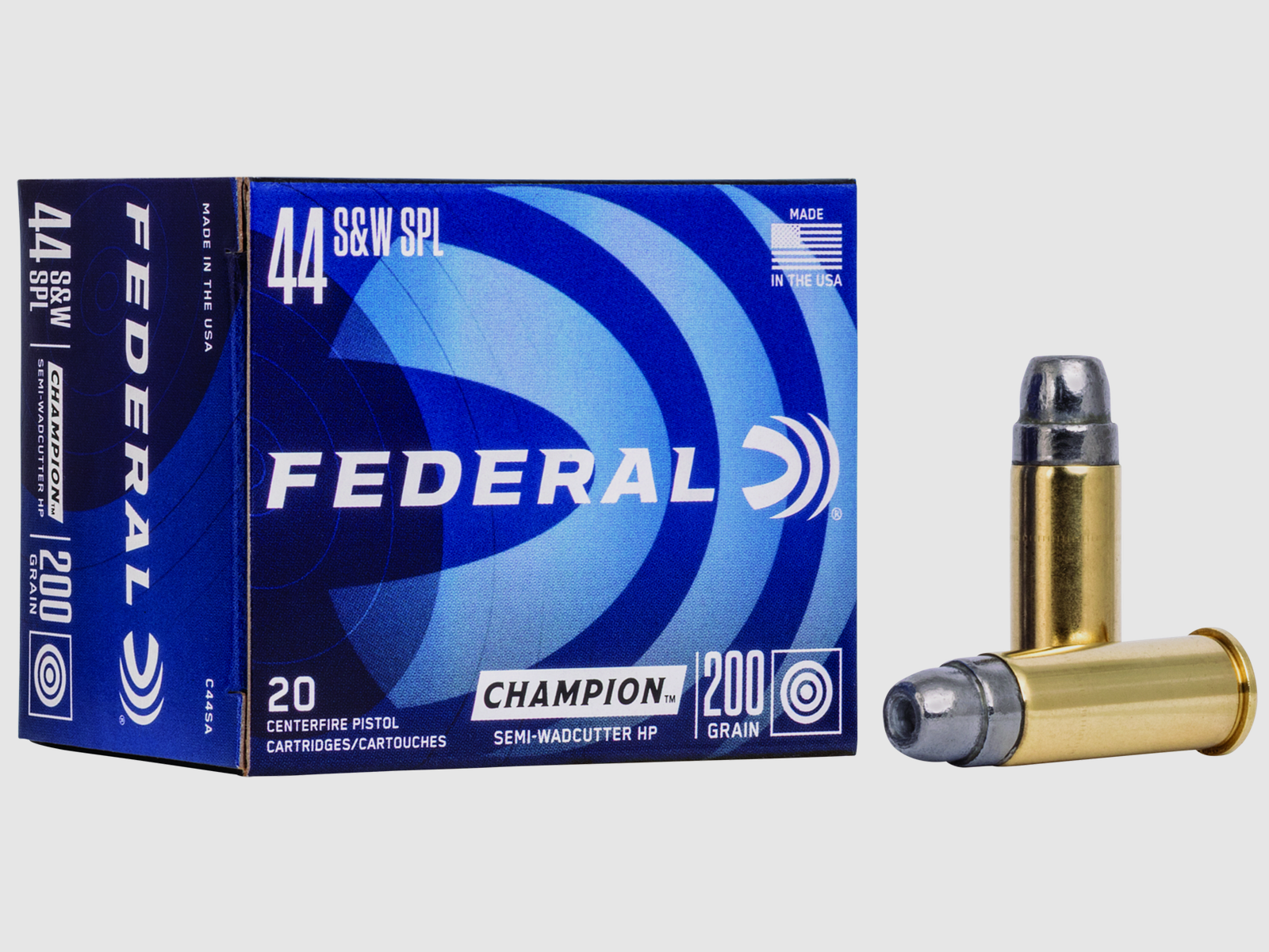 Federal Revolvermunition .44 S&W Special 13g Semi-Wadcutter Hollow Point Champion Training