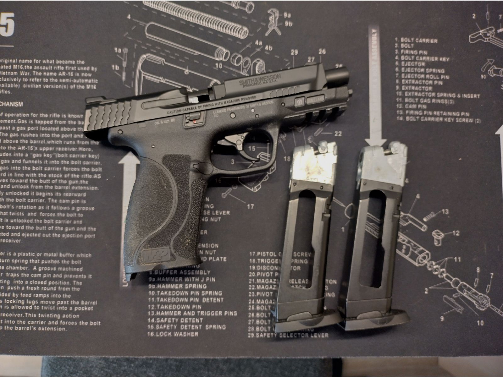 Smith & Wesson M&P9 M2.0 6 mm, CO₂, < 1,0 J, immagine 1 di 6