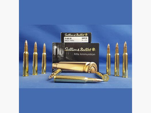 Sellier&Bellot 7x65R, Teilmantel SPCE 173grs. 11,2g