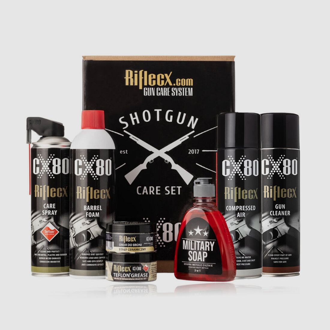 Rifle CX Flinten Set 8 Artikel + Box
