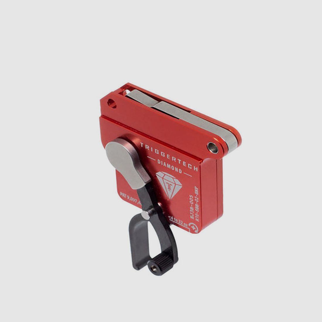 TRIGGERTECH Rem700 Diamond Bottom Safety – Rechts – Geen ontgrendeling van de sluiter – Rechte vlakke (PVD Zwart), afbeelding 4 van 4
