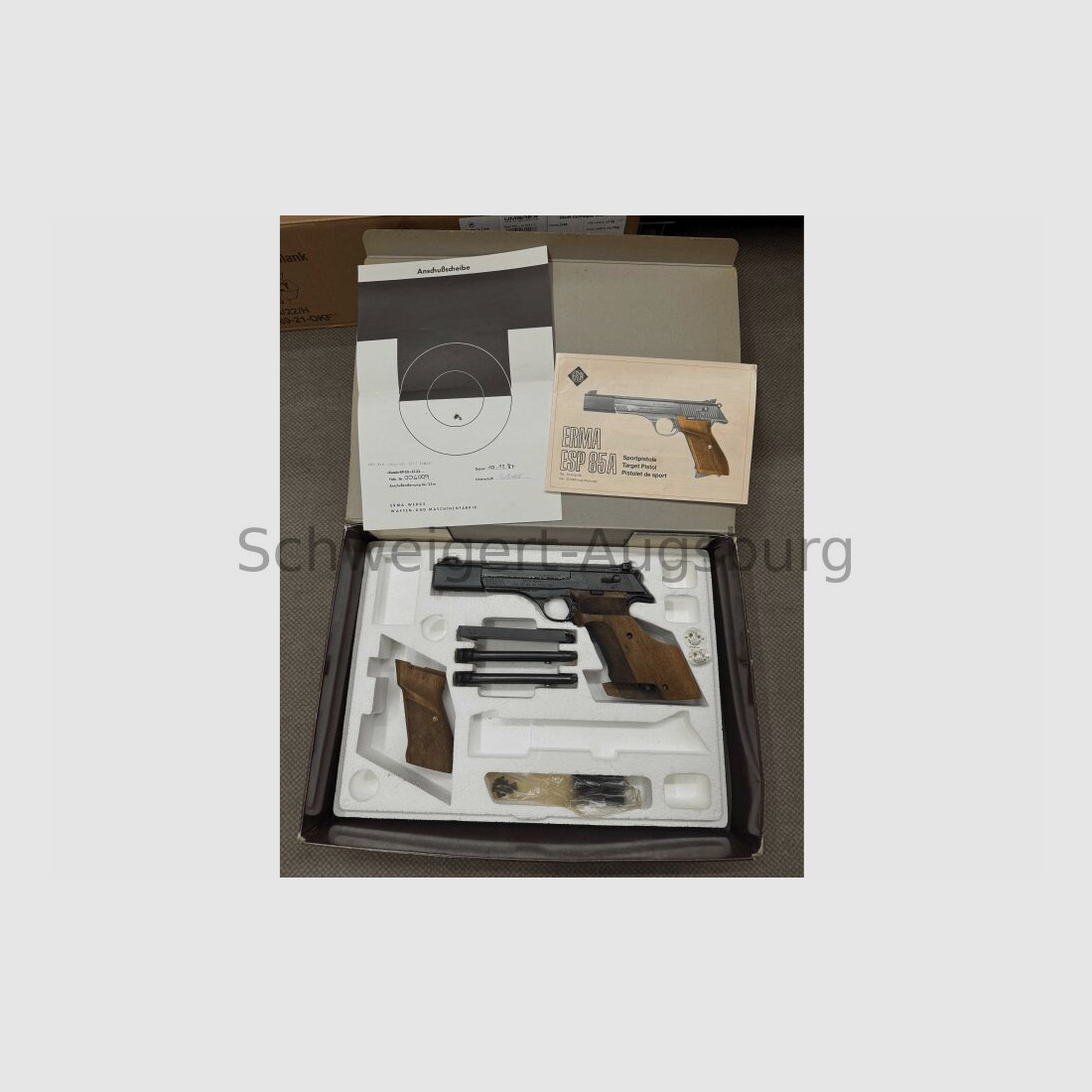 Pistolet sportowy kal. .22lr Erma ESP 85 A