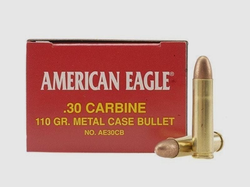 Federal American Eagle .30 Carbine 110GR FMJ 50 cartucce