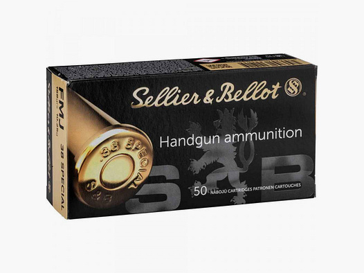 SELLIER & BELLOT .38SPECIAL FMJ- 158GRS - 50 SCHUSS