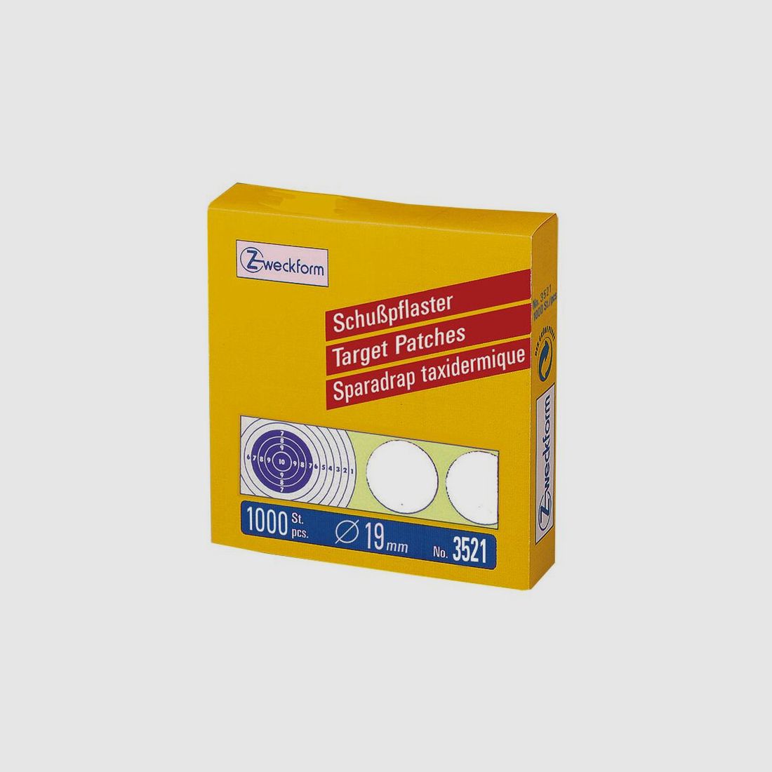 ZWECKFORM Schusspflaster weiss