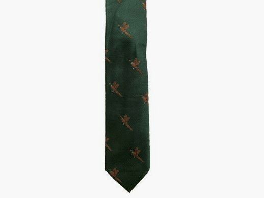 Lovergreen Krawatte Motiv Seidenkrawatte grn Fasan