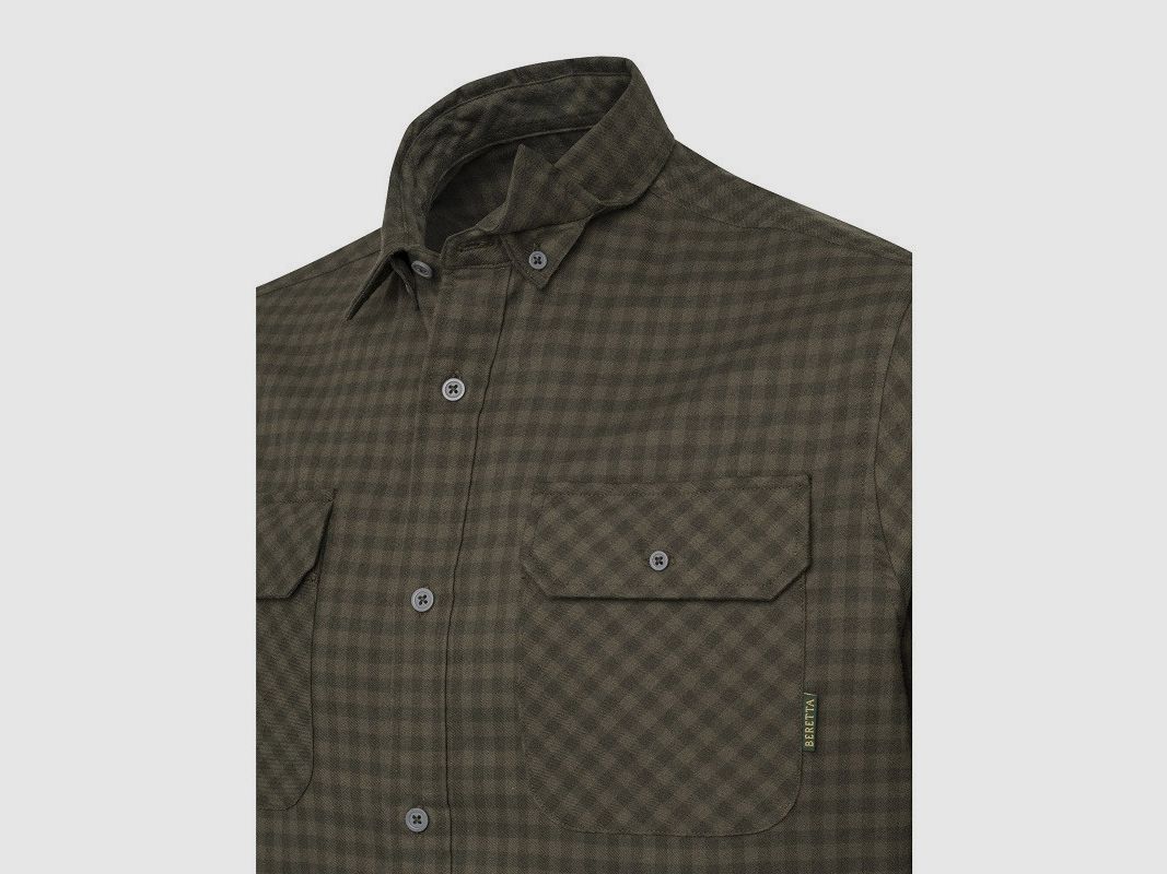 Koszula Beretta Cadet Flannel Shirt Green & Brown Check, zdjęcie 4 z 4