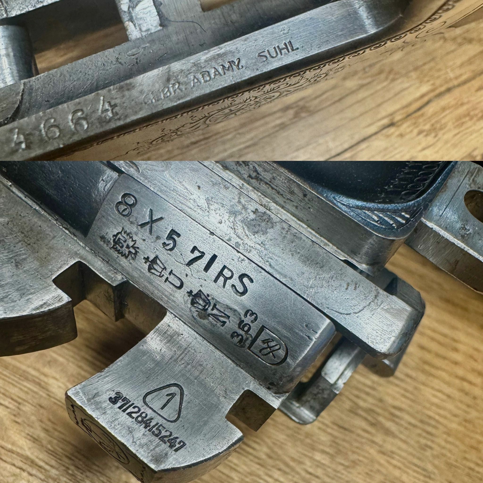 Gebr. Adamy Bühag Suhl dubbele buks met Schmidt & Bender richtkijker