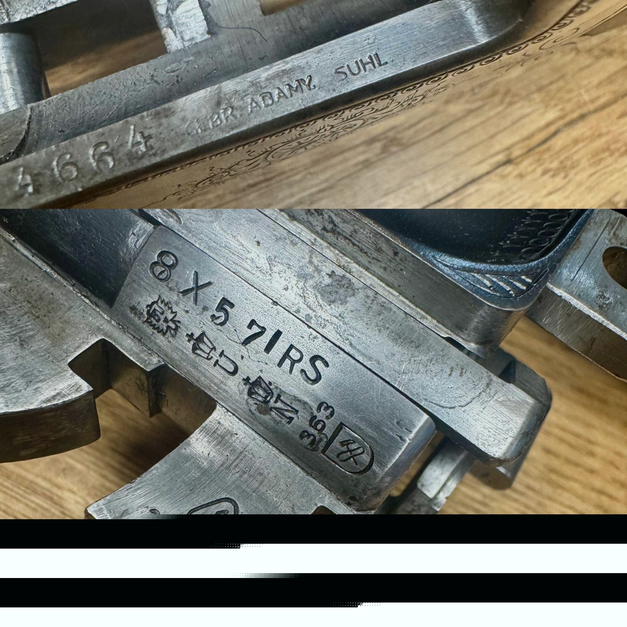 Gebr. Adamy Bühag Suhl Bockbüchsflinte mit Schmidt & Bender Zielfernrohr