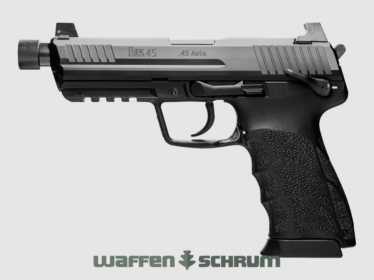 Heckler & Koch USP 45 Compact Tactical M16x1 / schwarzes Polymer Griffstück