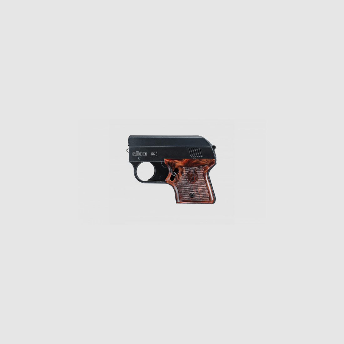 RÖHM RG 3 - SCHRECKSCHUSS-PISTOLE - 6 MM FLOBERT - BRÜNIERT