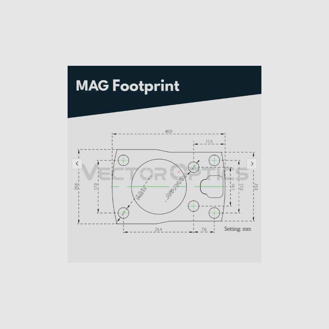 Vector Optics SCRD-M43 Frenzy-S 1x17x24 MOS Multi Reticle Leuchtpunktvisier