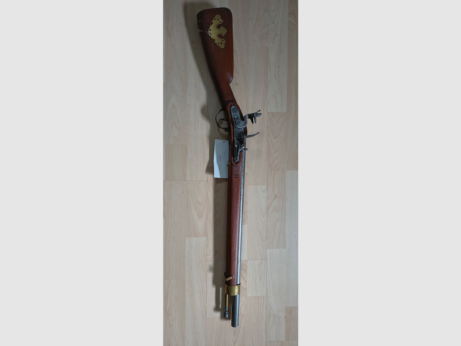 Carabine à silex à chargement par la bouche d'origine antique de cavalerie 1780-1820