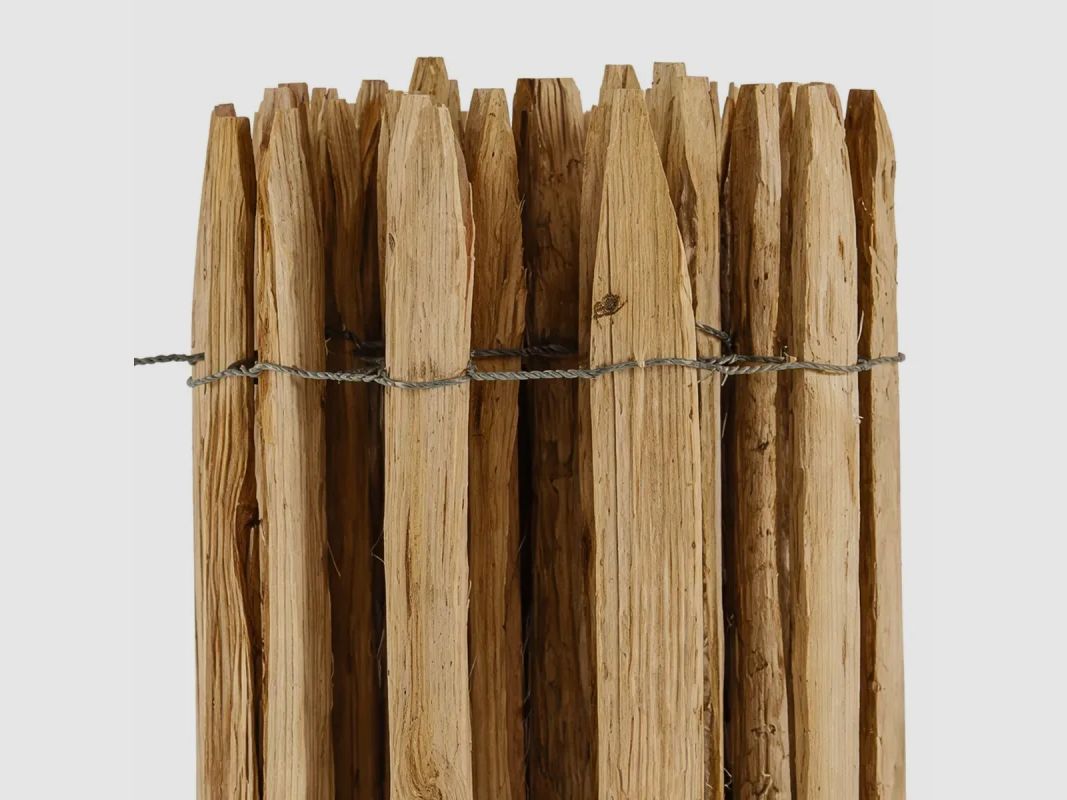 Zäun aus PEFC-zertifiziertem Kastanienholz - 10m x 1m - Abstand 6-7 cm, Bild 5 von 9
