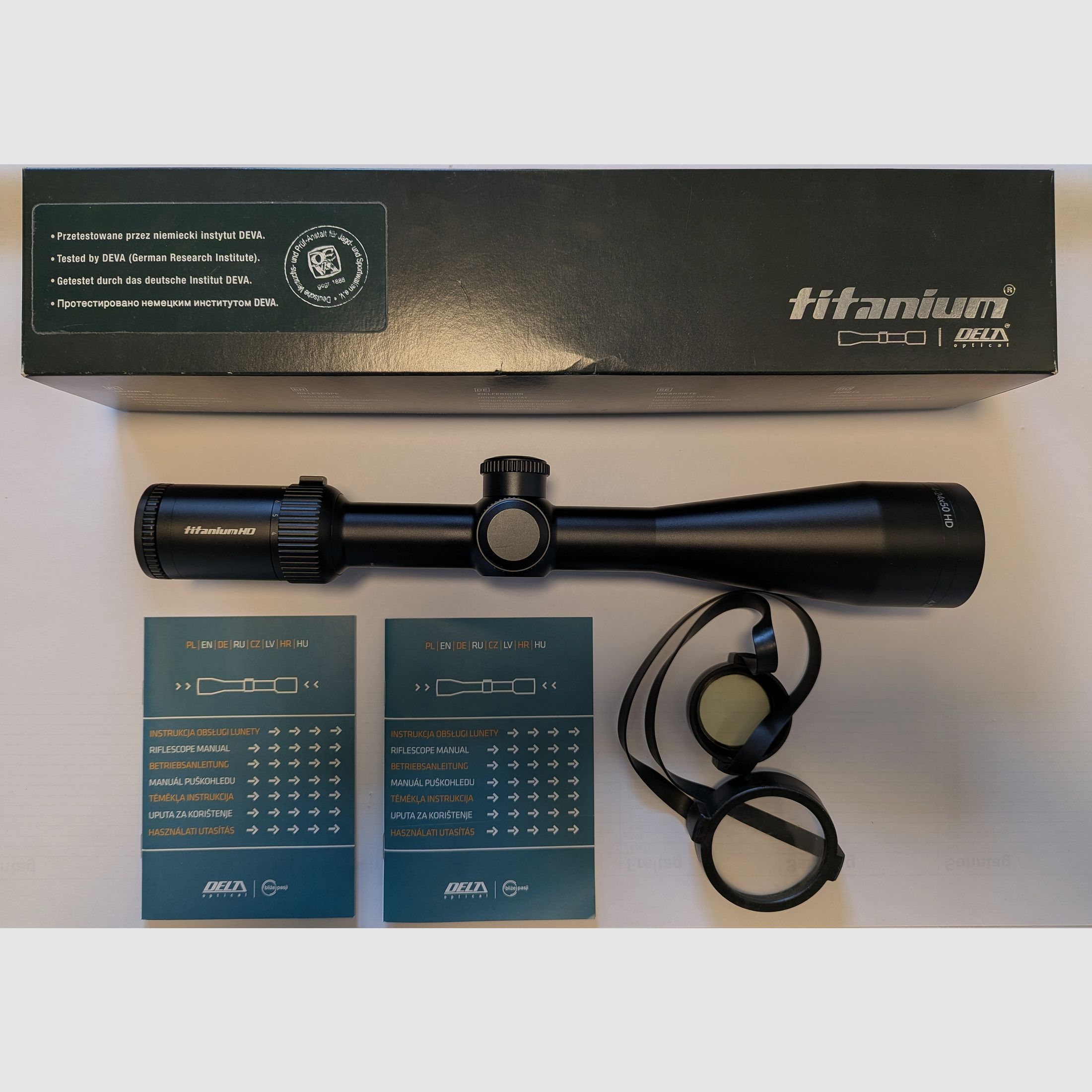 Delta Optical Titanium 4–24x50 HD – Leuchtabsehen 4A-S