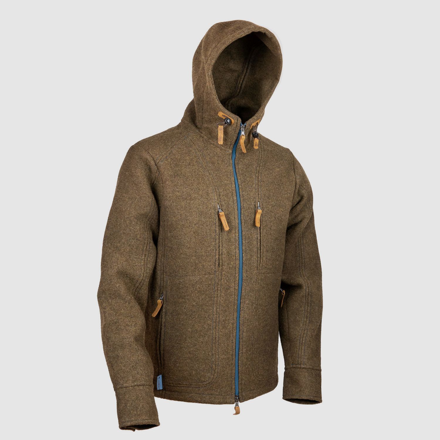 Lodenfleece-Hoodie "Kapuzenhuber" Mod. 2023, Cappuccino