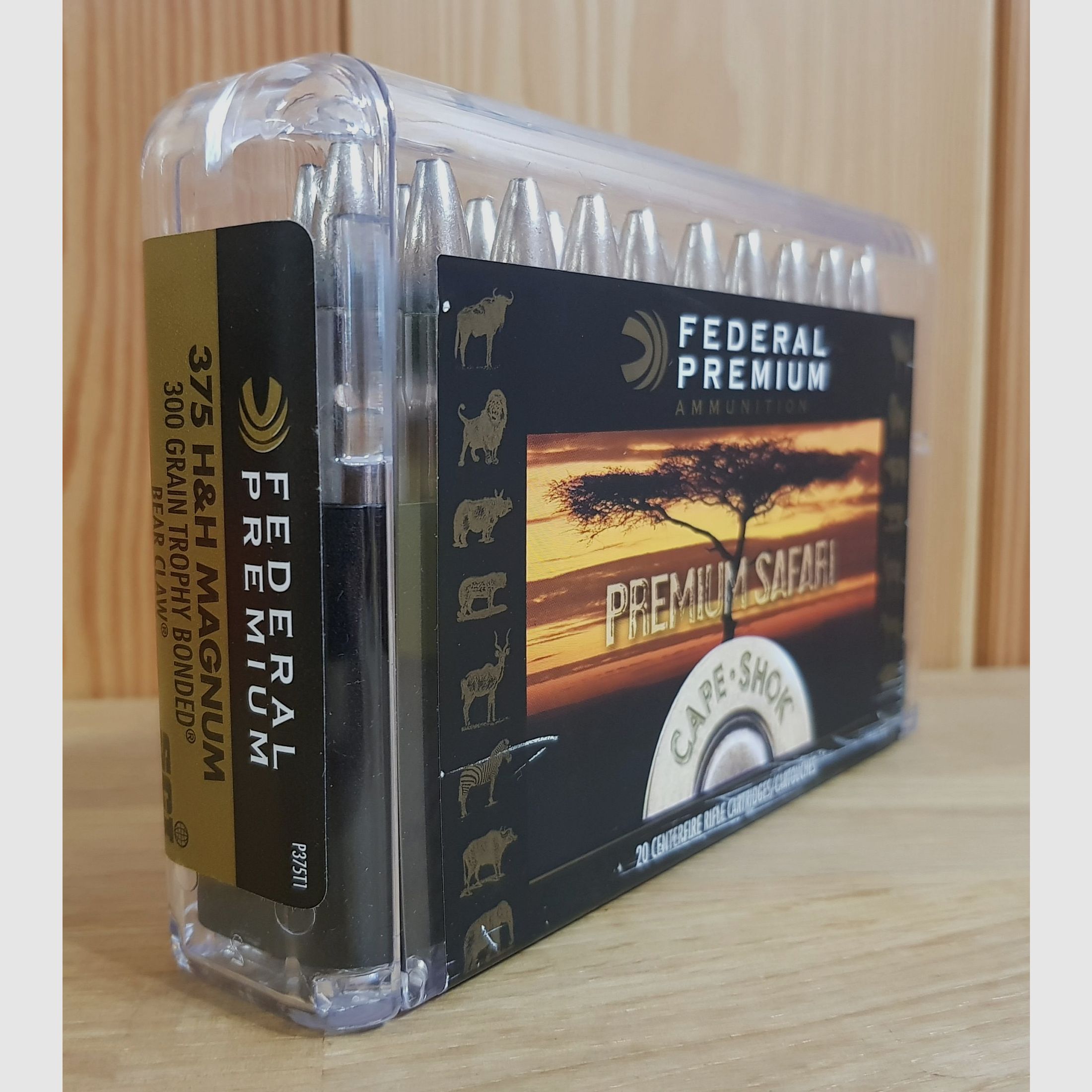 FEDERAL PREMIUM MUNITION KAL. 375 H&H TROPH BONDED BEAR CLAW 300 GR.