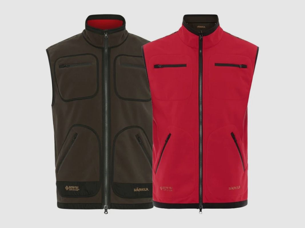 Chaleco polar Härkila Kamko Marrón / Rojo, imagen 1 de 5