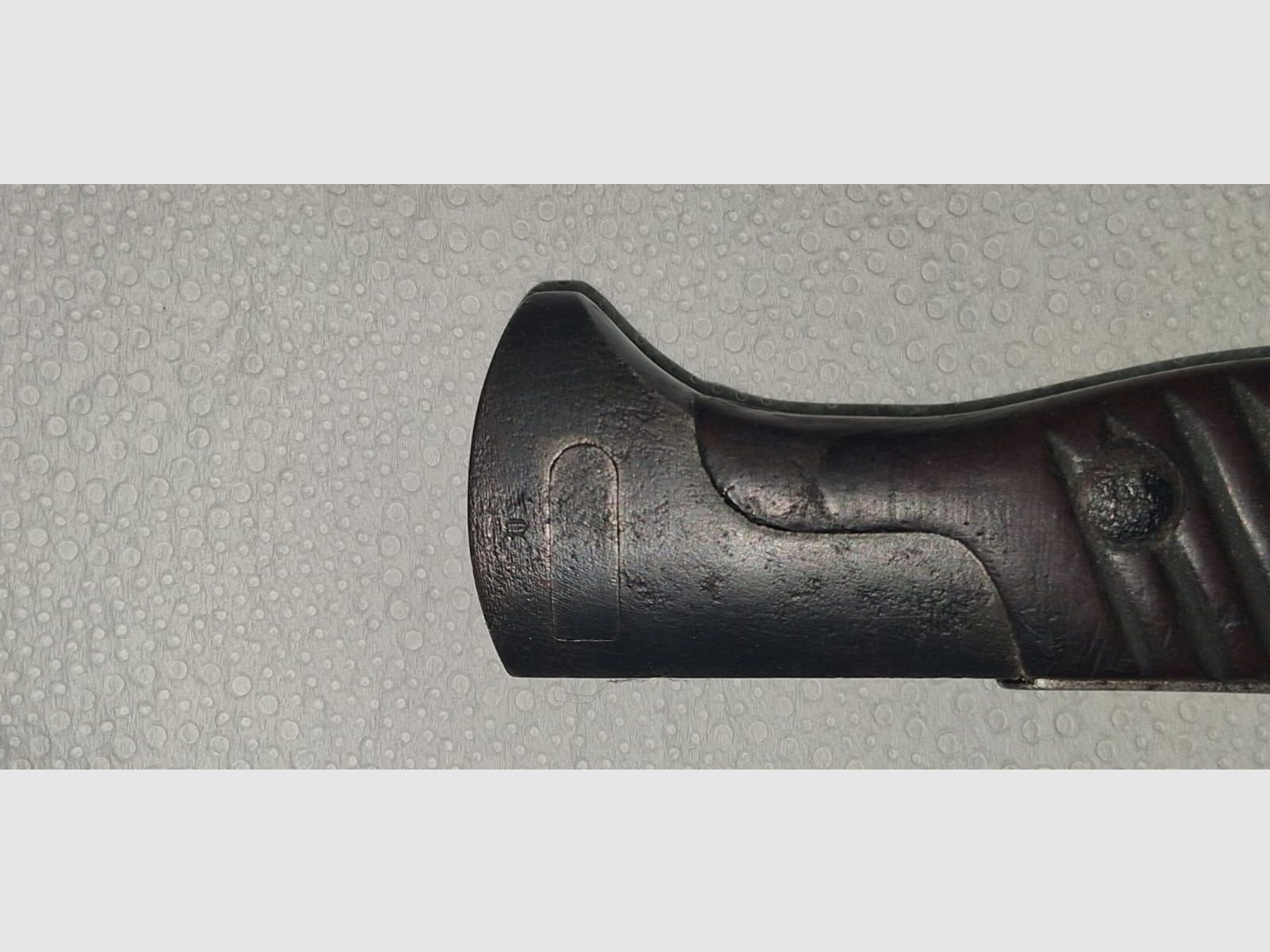 Bajonett 98/05 n.A., 1. Weltkrieg, seltenes Stück ohne Herstellerstempel 