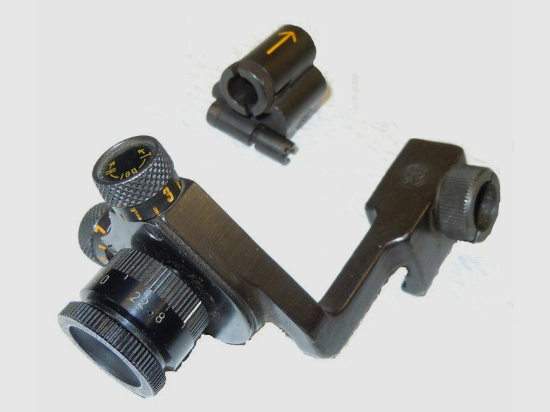 Fabbrica d'armi di Berna Orig. W&F Diopter con grande diaframma regolabile incluso tunnel di mira per svizzero K31