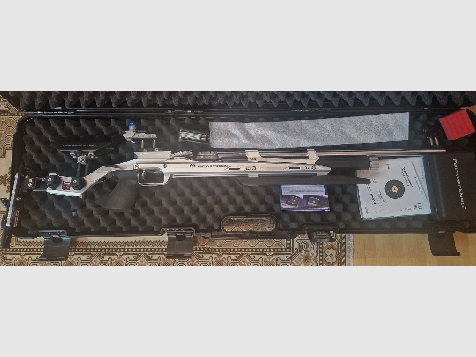 Feinwerkbau 900 Alu Auflage silber neu
