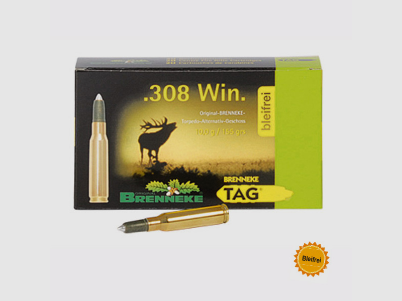 Brenneke .308 Win. 155GR TAG 20 patronen