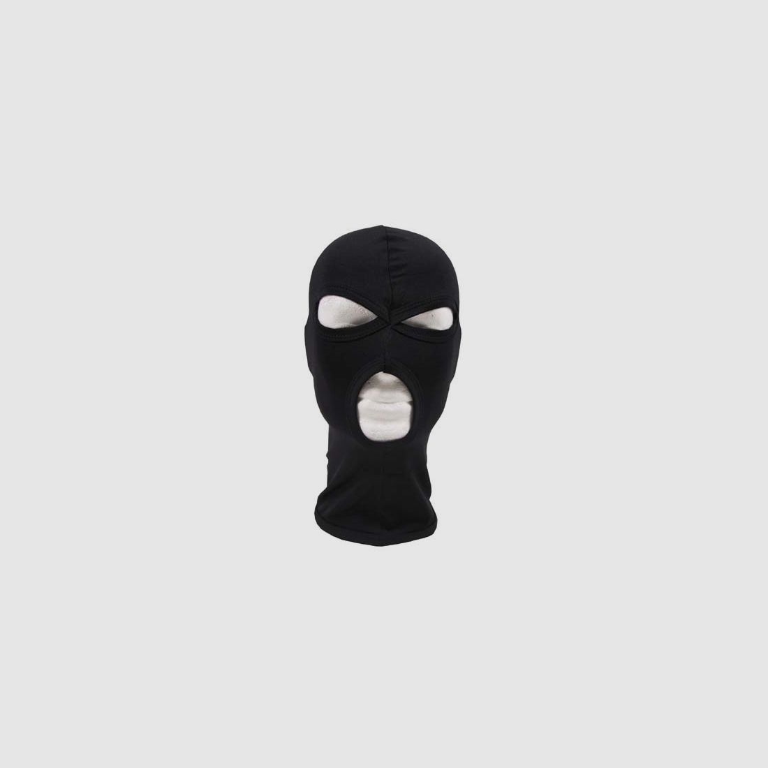 Balaclava, 3-hole, thin, black, 100% elastane