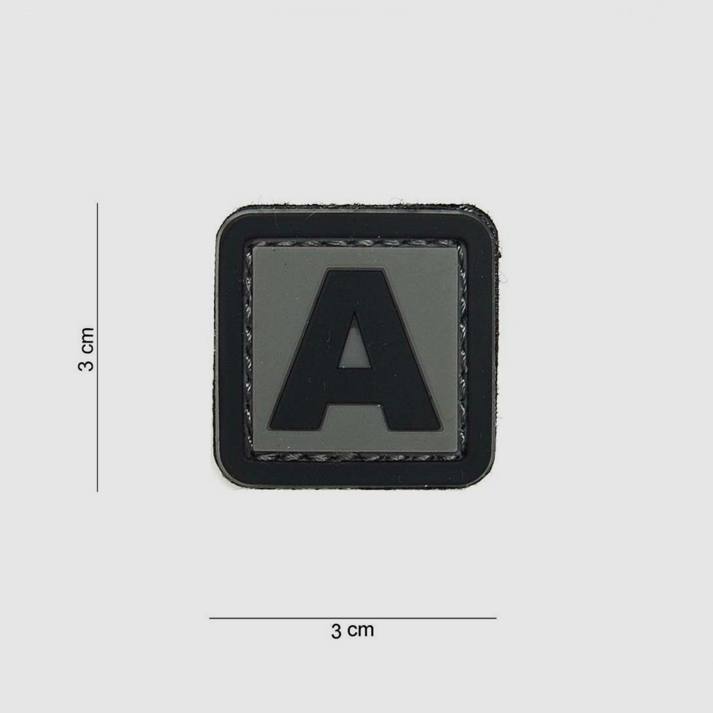 Identifikationspatch Alpha GREY