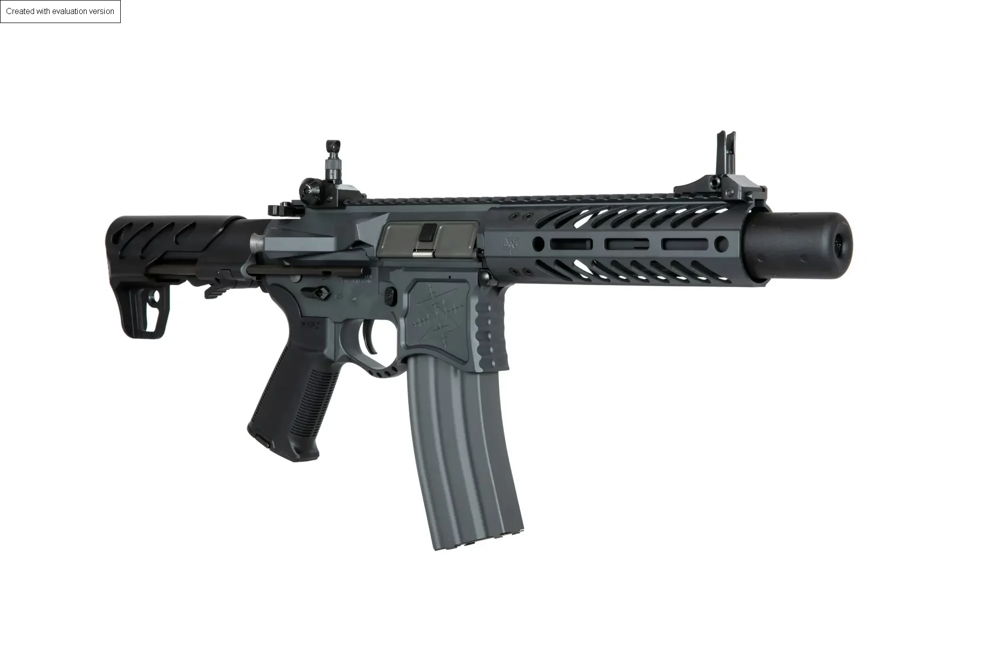 Karabinek ASG G&G SBR8 Seekins Precision 7" z tłumikiem - Szary, zdjęcie 8 z 20