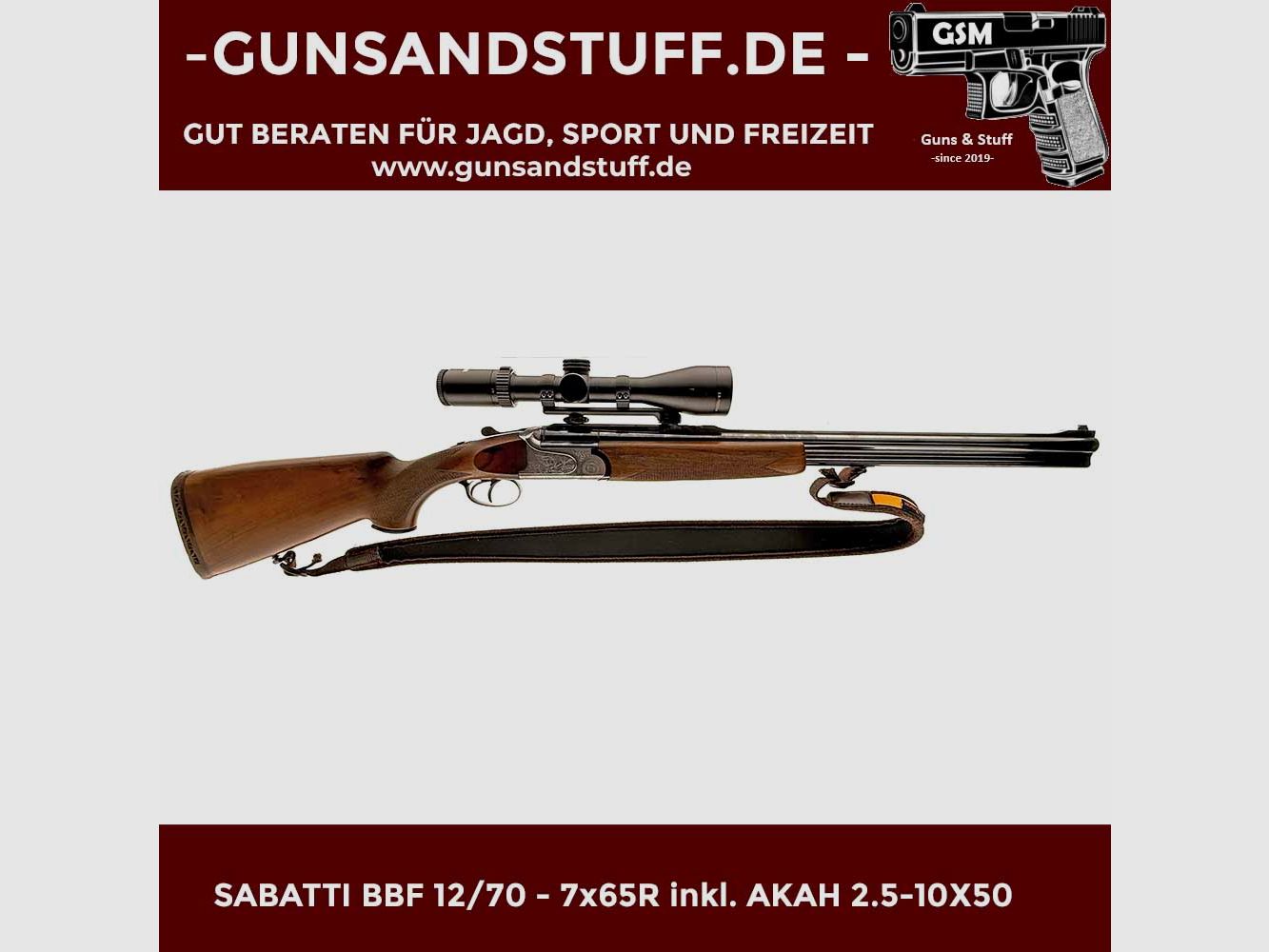 SABATTI BBF 12/70 – 7x65R inkl. AKAH 2.5-10×50, Bild 2 von 3