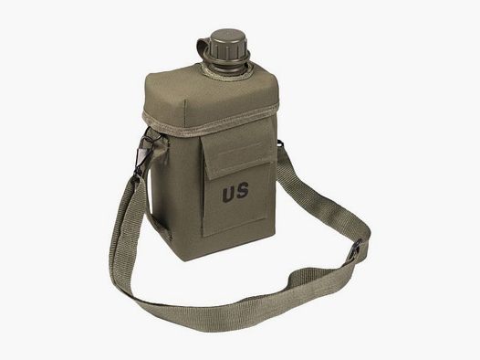 Mil-Tec Feldflasche Patrol Canteen 2l mit Hülle oliv