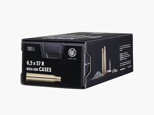 RWS Cases 6.5x57 R 100 pieces