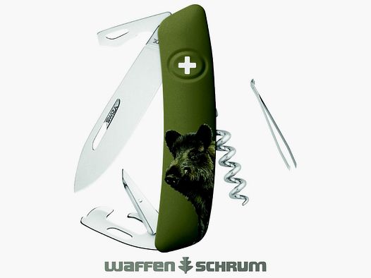 Cuchillo Plegable Swiza D05 Jabalí Bloqueo de Cuchilla Longitud de Cuchilla: 7,5 cm - Acero 440