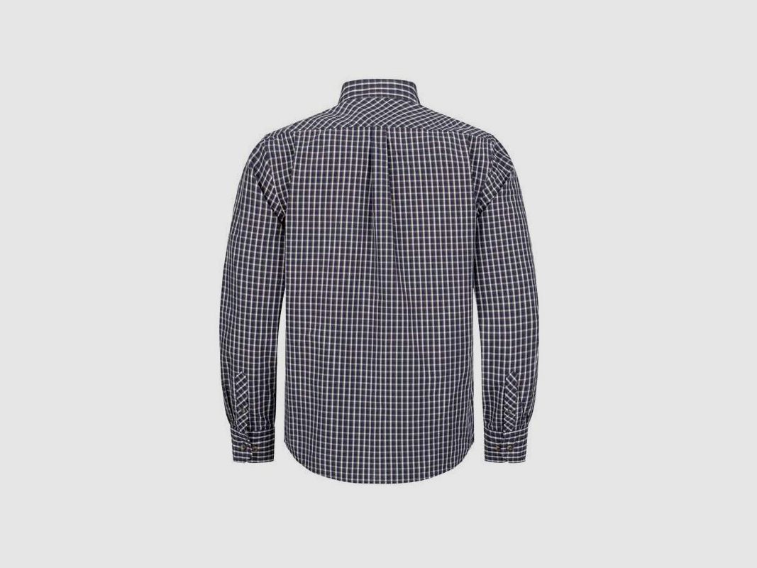 Blazer overhemd Juan donkerblauw/wit geruit