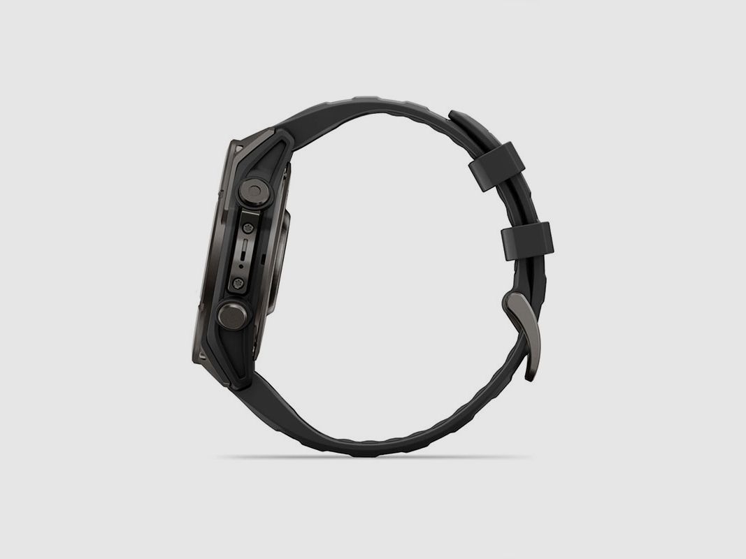 UHR – GARMIN – FĒNIX® 9 | 47MM | Titan DLC Carbon Grau mit schwarzem Silikonarmband, Bild 13 von 13