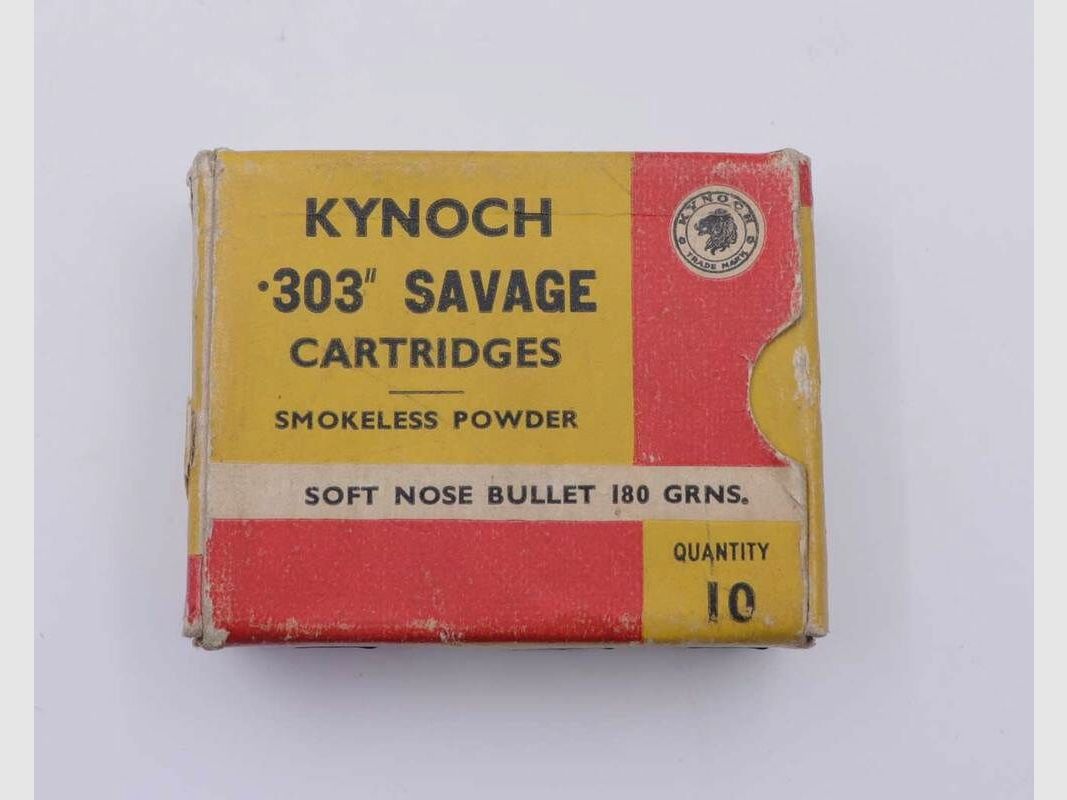 Kynoch, Inghilterra cartucce per fucile .303Savage