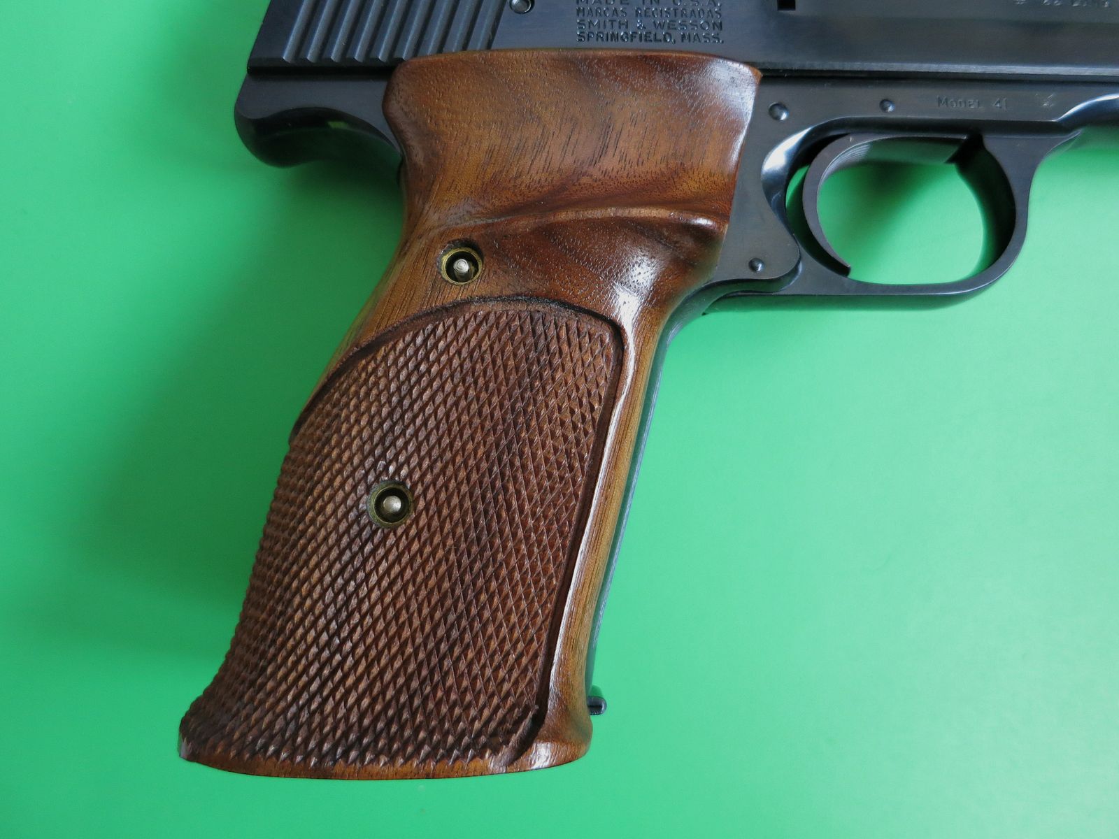 Pistola sportiva di alta gamma Smith&Wesson Mod. 41, .22 lfB, canna da 7,5" con compensatore, come nuova, assoluta rarità da collezione #40