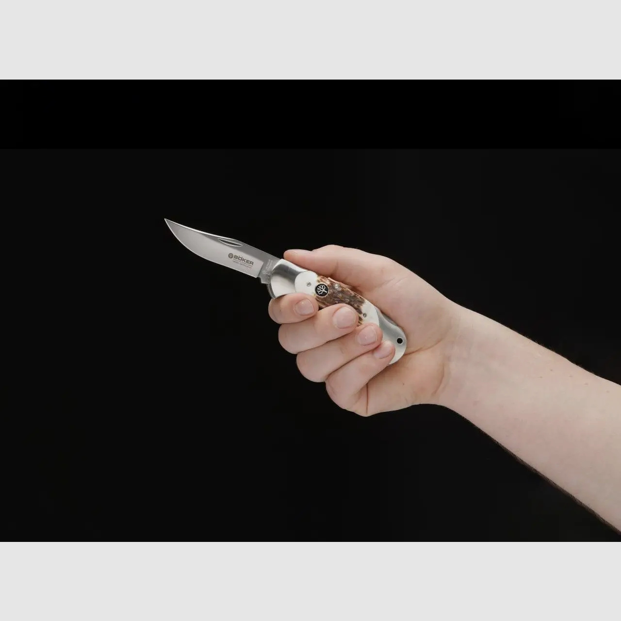 Cuchillo de bolsillo Böker Scout de cuerno de ciervo