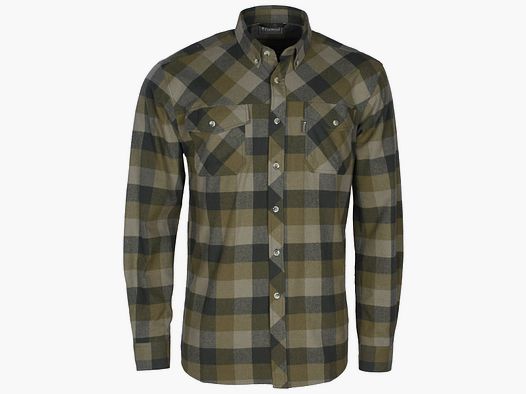 Pinewood Hemd Lumbo Olive / Suede Brown