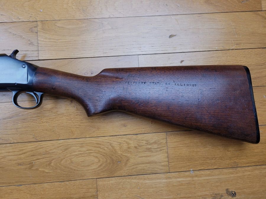 Icónica Winchester modelo 1897 – Take Down – conocida como » Riot Gun « – Policía de Illinois – Cal 12/70 – 6+1 – ¡Estado excelente!, imagen 11 de 27