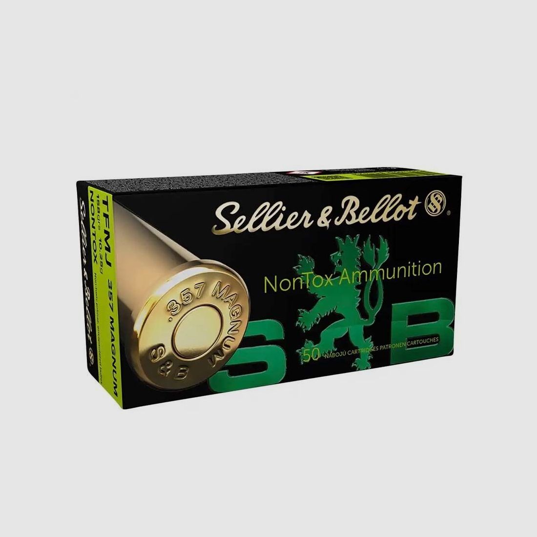 Sellier & Bellot .357 Mag. TFMJ NonTox 10,2 g / 158grs. / 50 pz