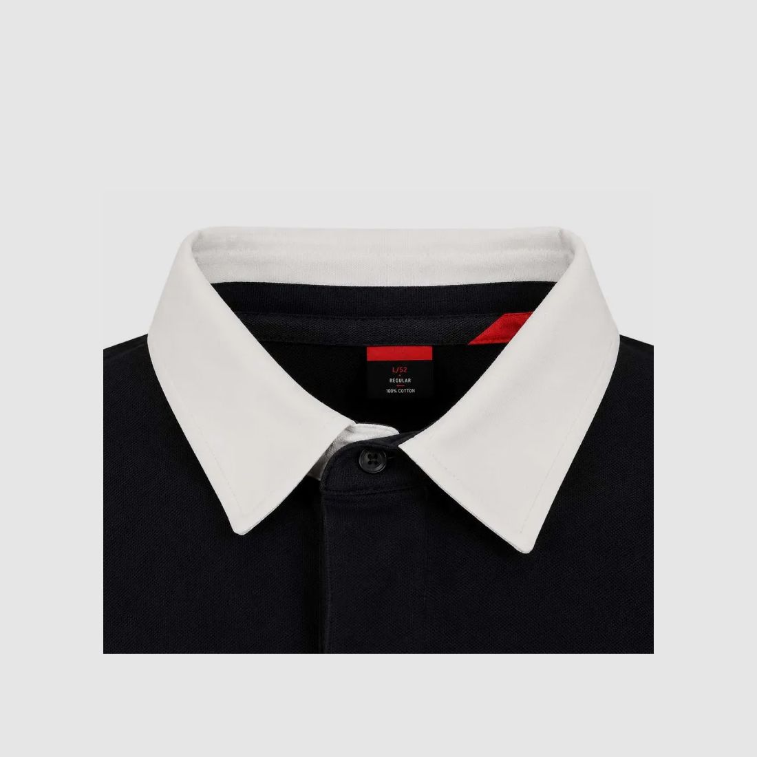 Polo FAST mit langen Ärmeln klassischer Kragen aus Baumwolle marineblau M bis 3XL, Bild 10 von 15