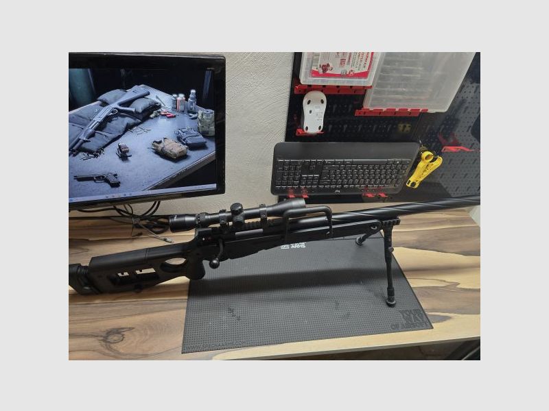 Well SV98 (MB4416D) Feder-Repetiergewehr mit Zweibein und Zielfernrohr