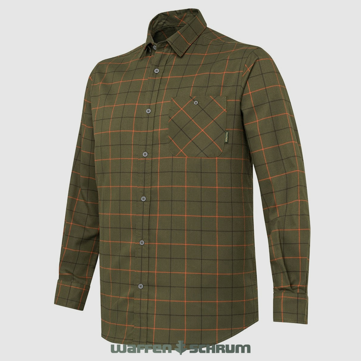 Beretta Hemd Jargo Stretch Green Pumpkin Check