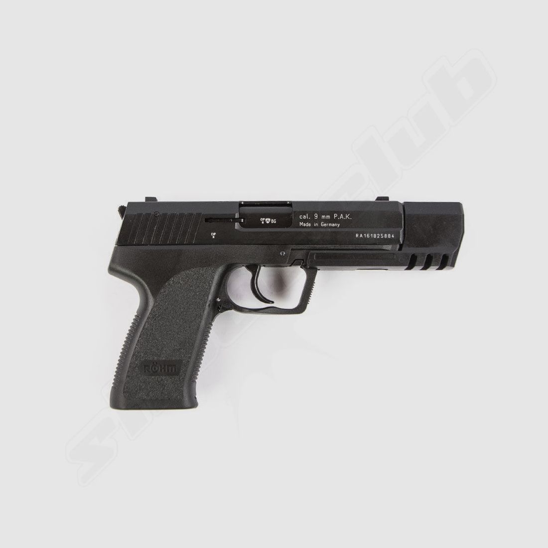 Röhm RG 96 MATCH Schreckschusspsitole 9 mm brüniert inkl. 150 Platzpatronen