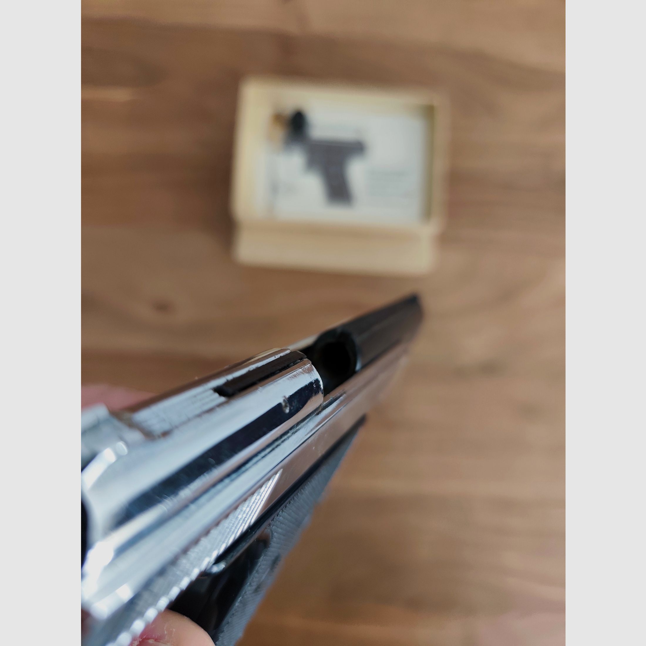 Sehr seltene Mayer & Riem PERFECTA G5 in Teil Nickel   PTB 12