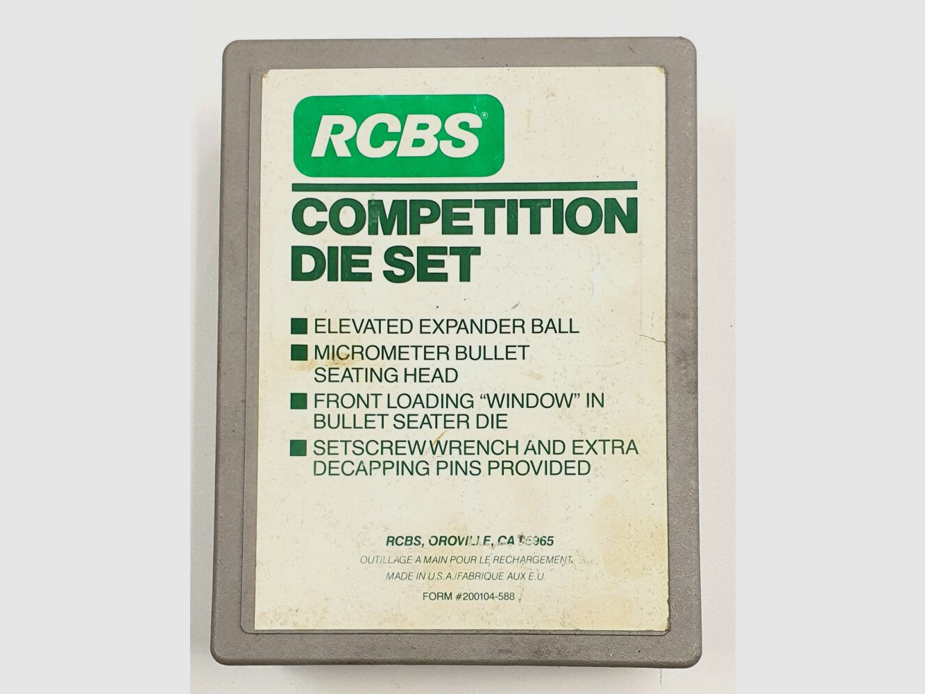 RCBS Reloader Competition Full Length Die Set, .308 Win Matrizen