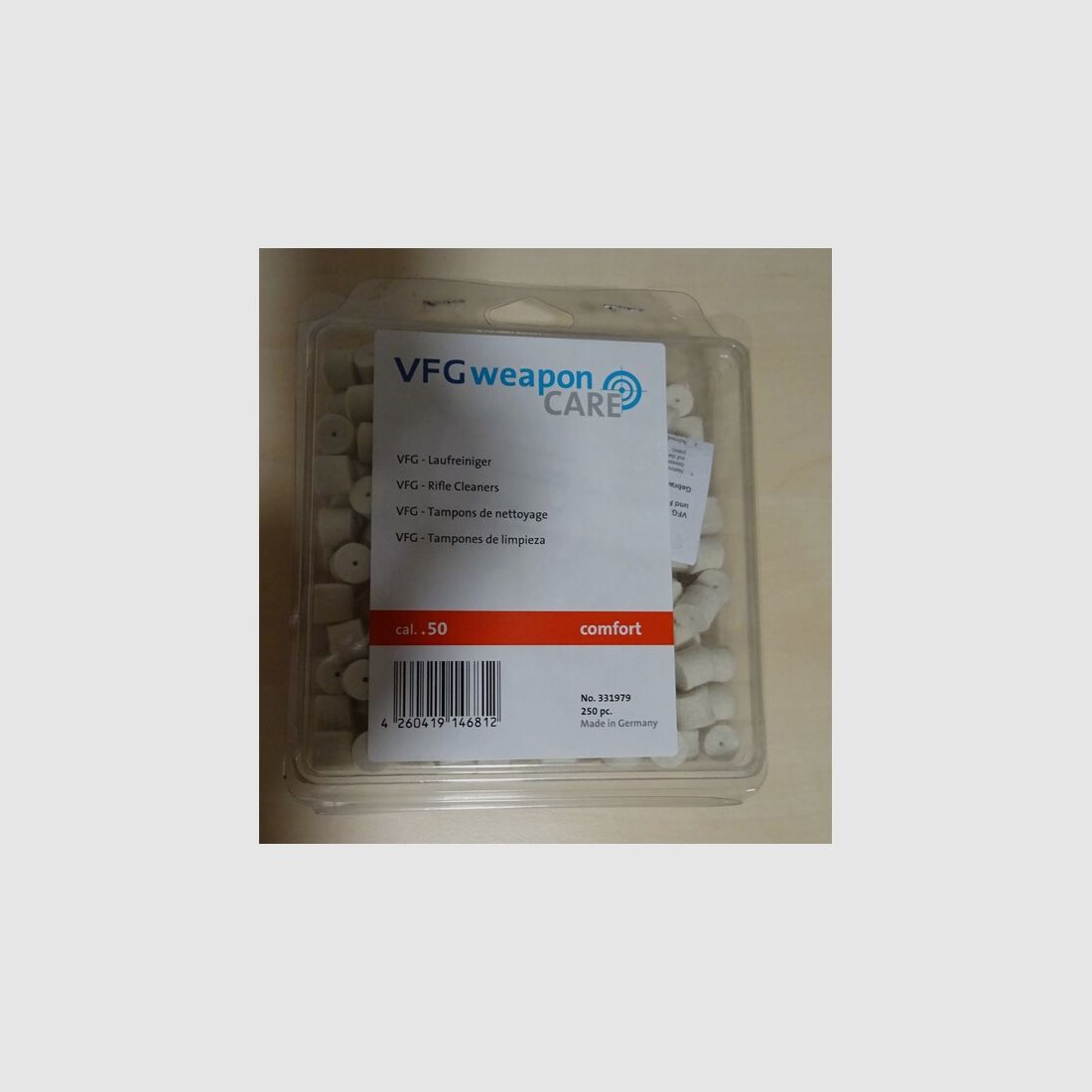 VFG Laufreiniger, cal.50, confort, 250 Stück